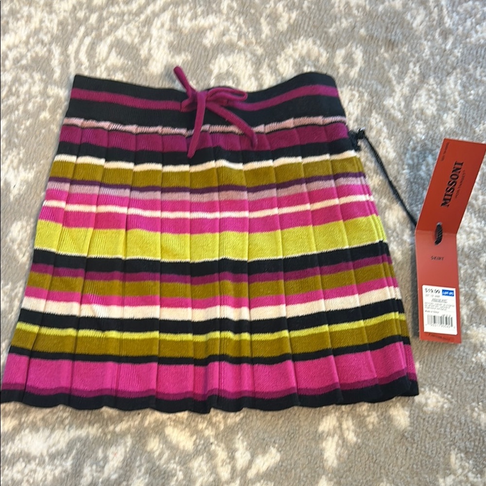 Missoni for Target Black and Pink Skater Mini Skirt